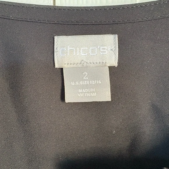 Chico's Black Tunic Top - Picture 2 of 2